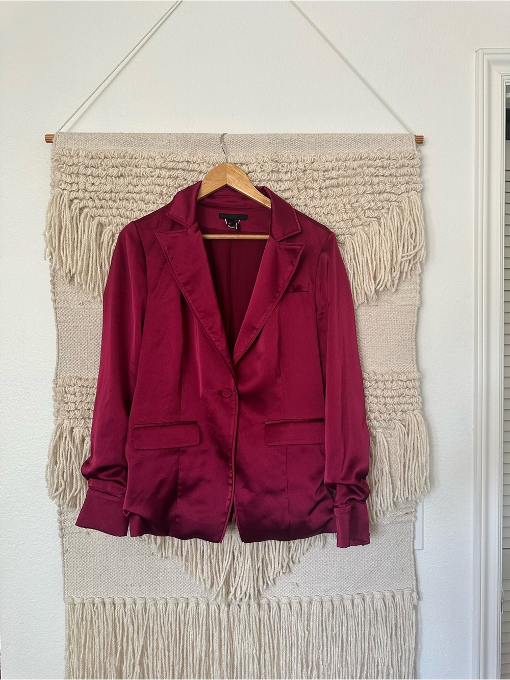PAIGE Satin Havenn Blazer